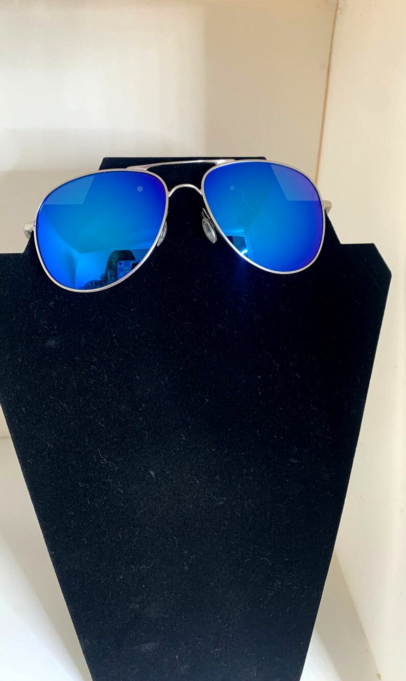 Oakley's Blue Aviator Sunglasses